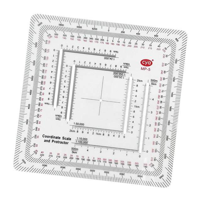 Land Navigation Protractor Map Reading and Land Navigation for Measuring Engineering Architecture Drawing