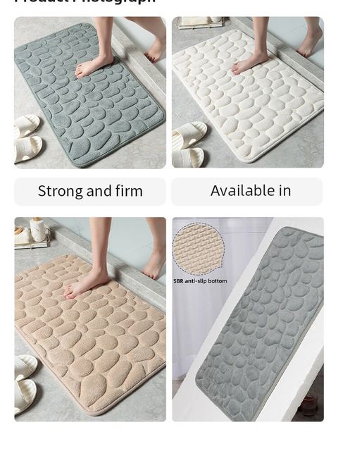 ELI22 Mat Round Bathroom Non Slip Bath mat Household Massage Foot Pad Quick  Drying Rug Suction Cup Silicone Floor Mat - AliExpress