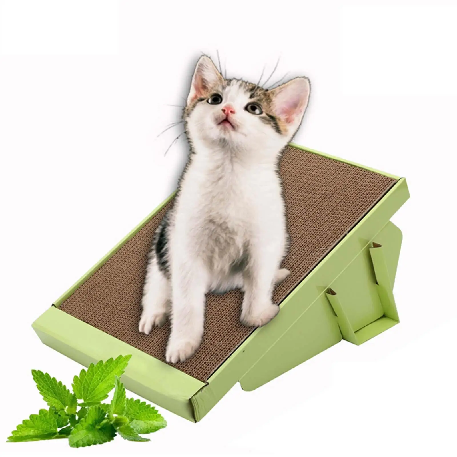 Cat Scratching Pad Slide, Corrugated Paper Scratcher Cardboard, Interactive Play Toy, Scratcher Board, Pet Supplies