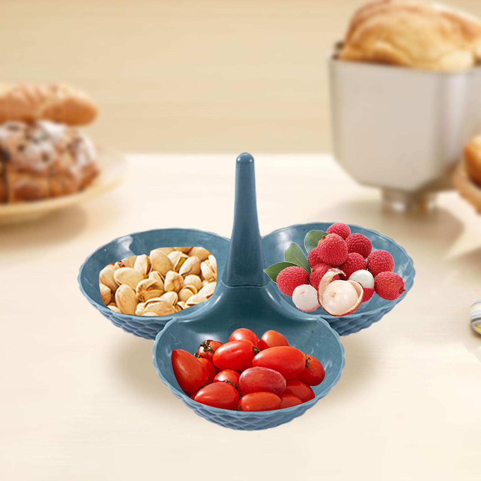Fruit Plate Superimposed Decor Display Multi-Layer Tea Snack Tray Cake Stand for Home