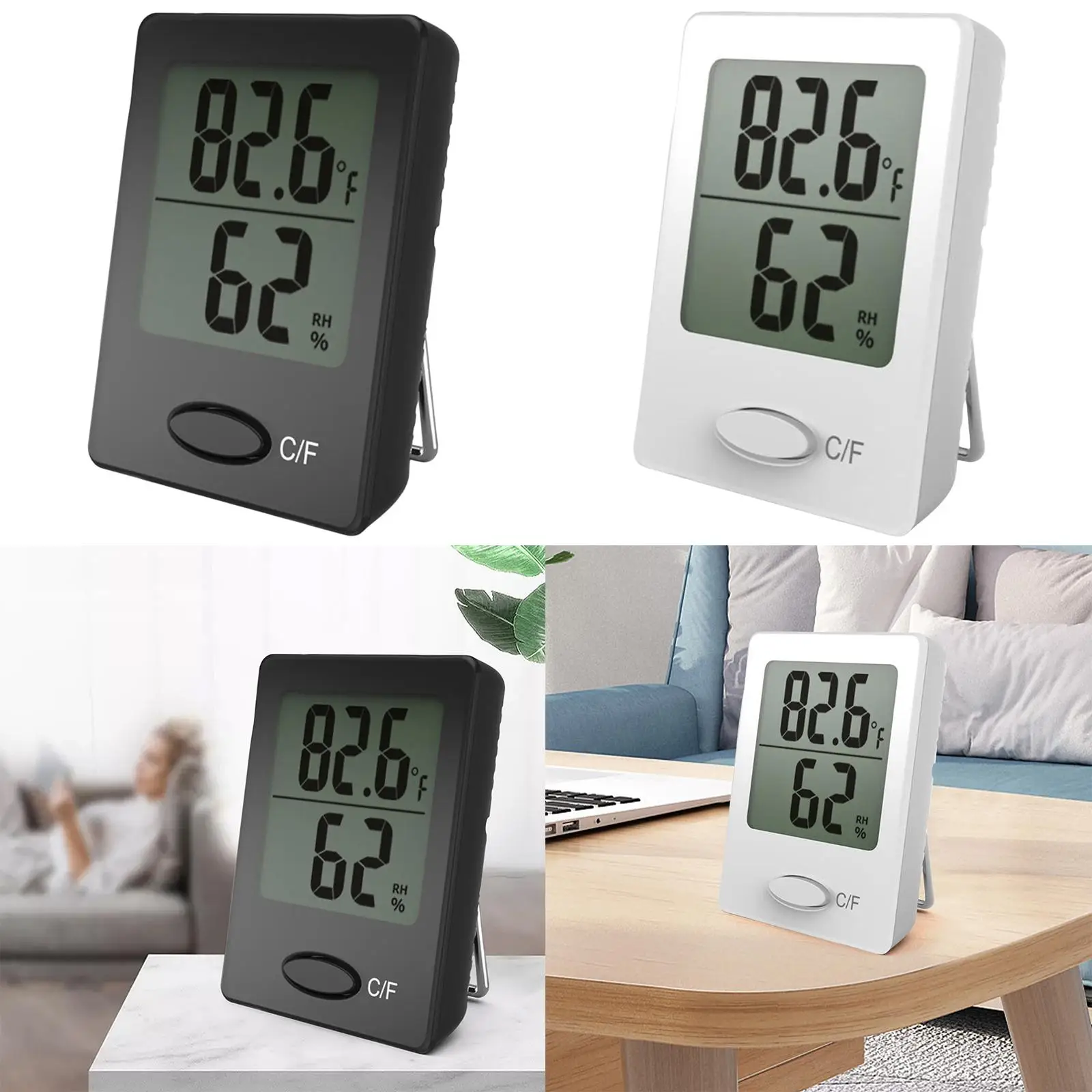 Indoor Thermometer Hygrometer Digital Humidity Temperature Meter Monitor