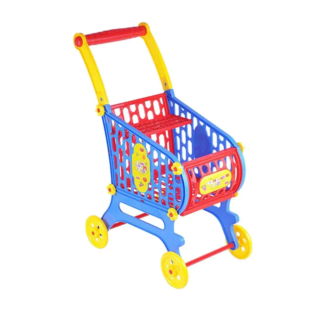 Miniature Shopping Cart Handcart for 80 Kids Pretend 