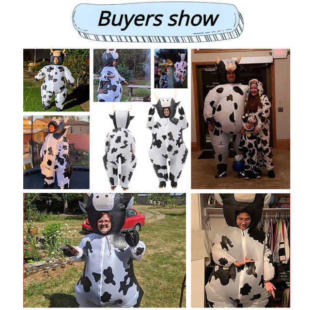 Cow Inflatable Costume for Adult Anime Cosplay Fancy Air Model