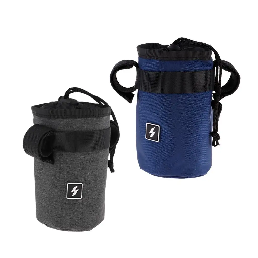 Universal Insulation Cycling Kettle Holder  Bag, Bicycle Front Tube Pocket Handlebar Hanging Water bottle Carry Bag