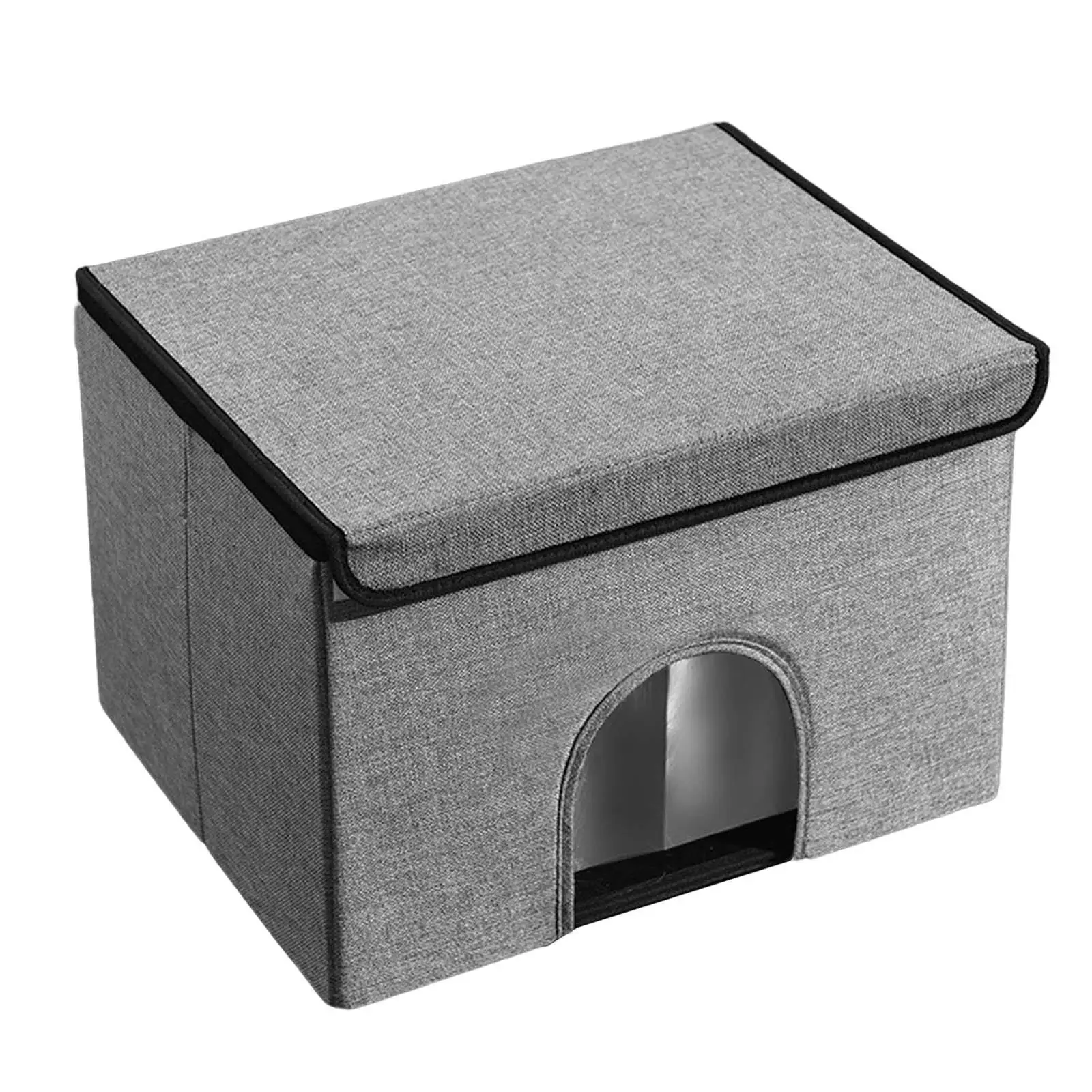 Summer Cooling Cat House Cat Bed with Freezer Packs Internal Aluminum Foil Layer Versatile 19.7x15.7x13.8inch for Small Animals