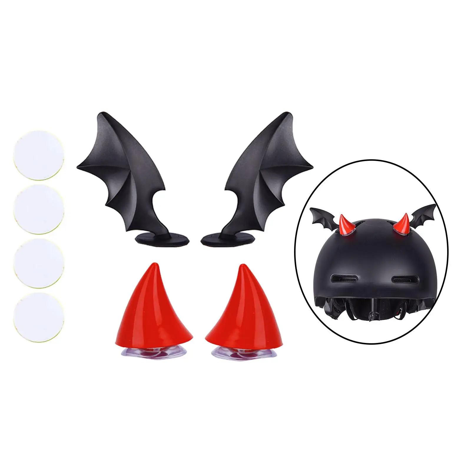 Helmet Decoration, Devil   2 Pack Fits for Snowboard Helmet