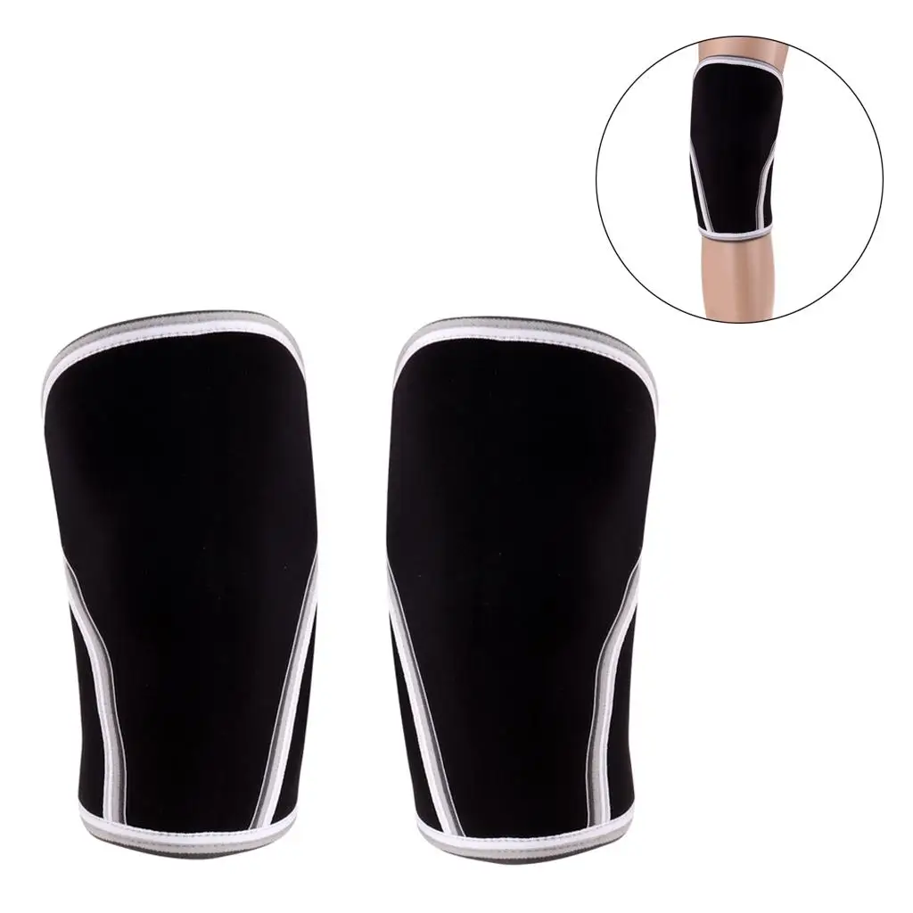 2 mm Neoprene Compression Knee Sleeves for Weightlifting Squats Fitness