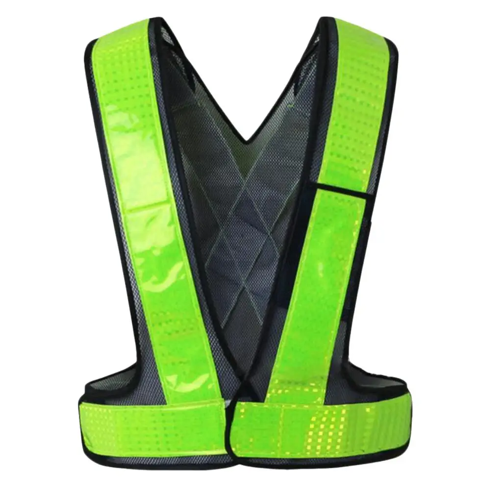 Reflective Security Safety Vest Hi-Vis Unisex Work w/ Reflective Strips