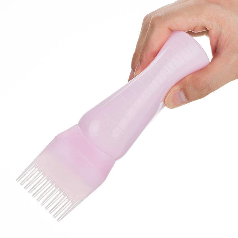 Description Picture 5 of item150ml Multicolor Plastic Hair Dye Refillable Bottle Applicator Comb Dispensing Salon Hair Coloring Hairdressing Styling Tool