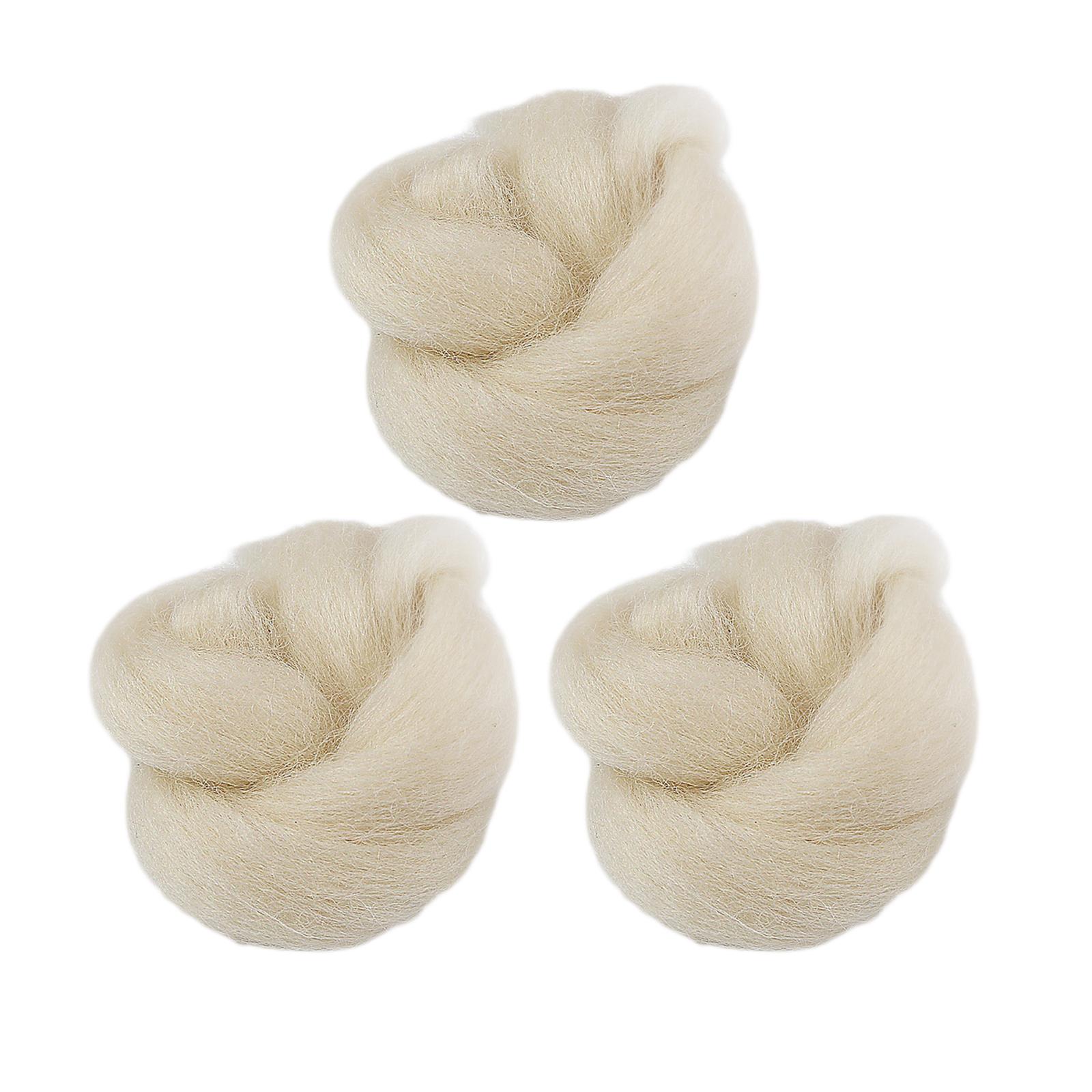 Soft 3 Count Wool Feet Cushioning Toe Separator Absorb Water from Your Skin Reduce Soreness and Fatigue Versatile Washable