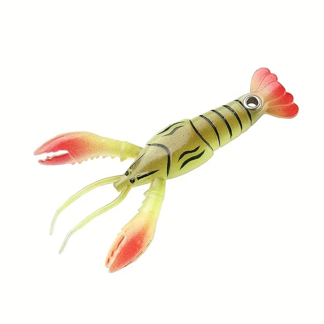 9.5cm 1 Pcs Soft Prawn Fishing Lure Bionic Crayfish Soft Bait Fishing Tackle