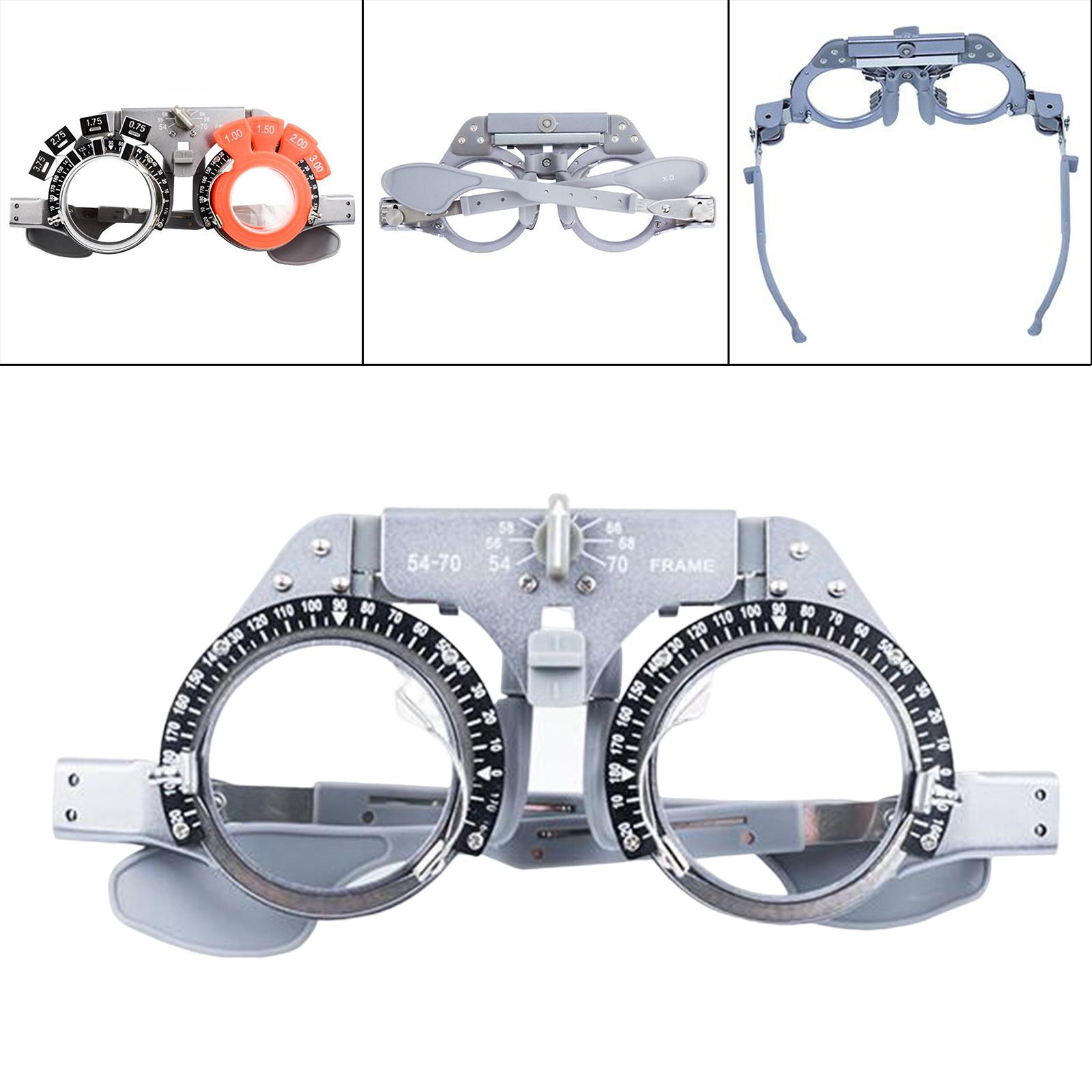 Unisex Optical Trial Lens Frame Eye Optometry Lens Frame Vision Check Wear-Resistant Titanium for Shop Ophthalmic Hospital Adult