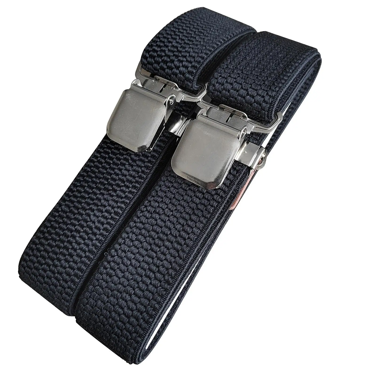 Suspenders for Men, Adjustable Elastic 1.5 inch Wide X Shape Suspenders with Heavy Duty Clips