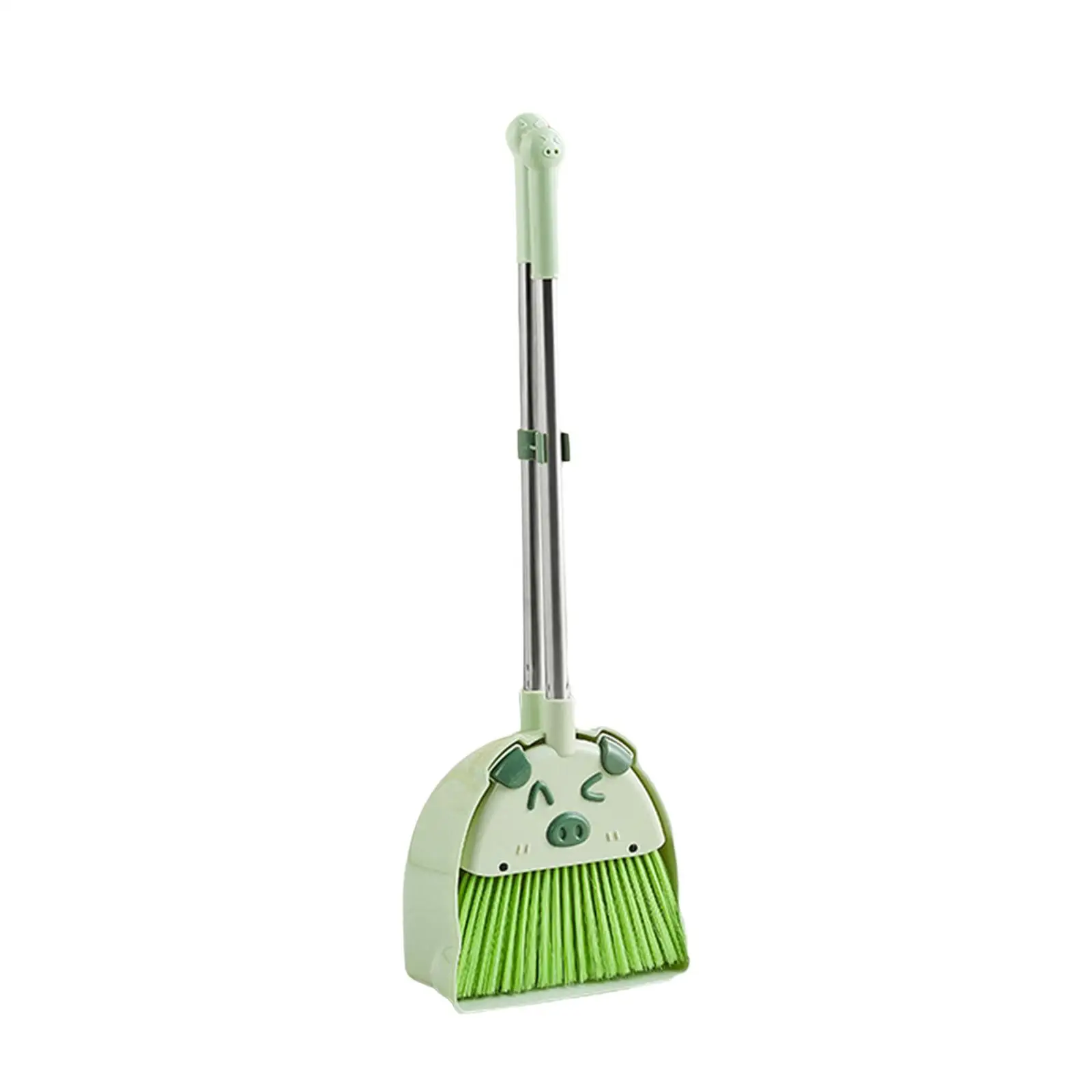 Kids Broom Dustpan Set Children Sweeping House Cleaning Toy Set for Age 3-6