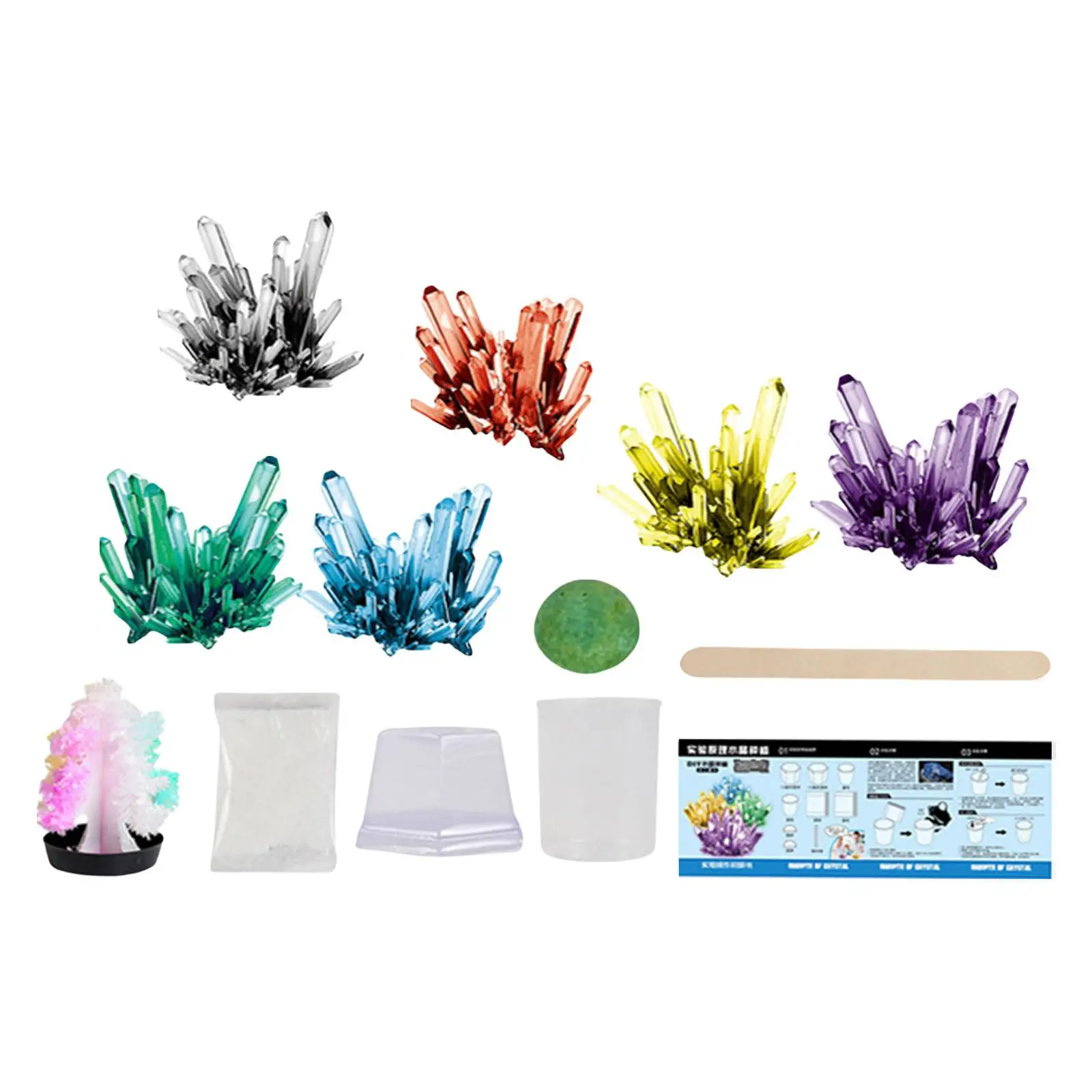 Crystal Growing Kit for Adults Vibrant  Grow Identification