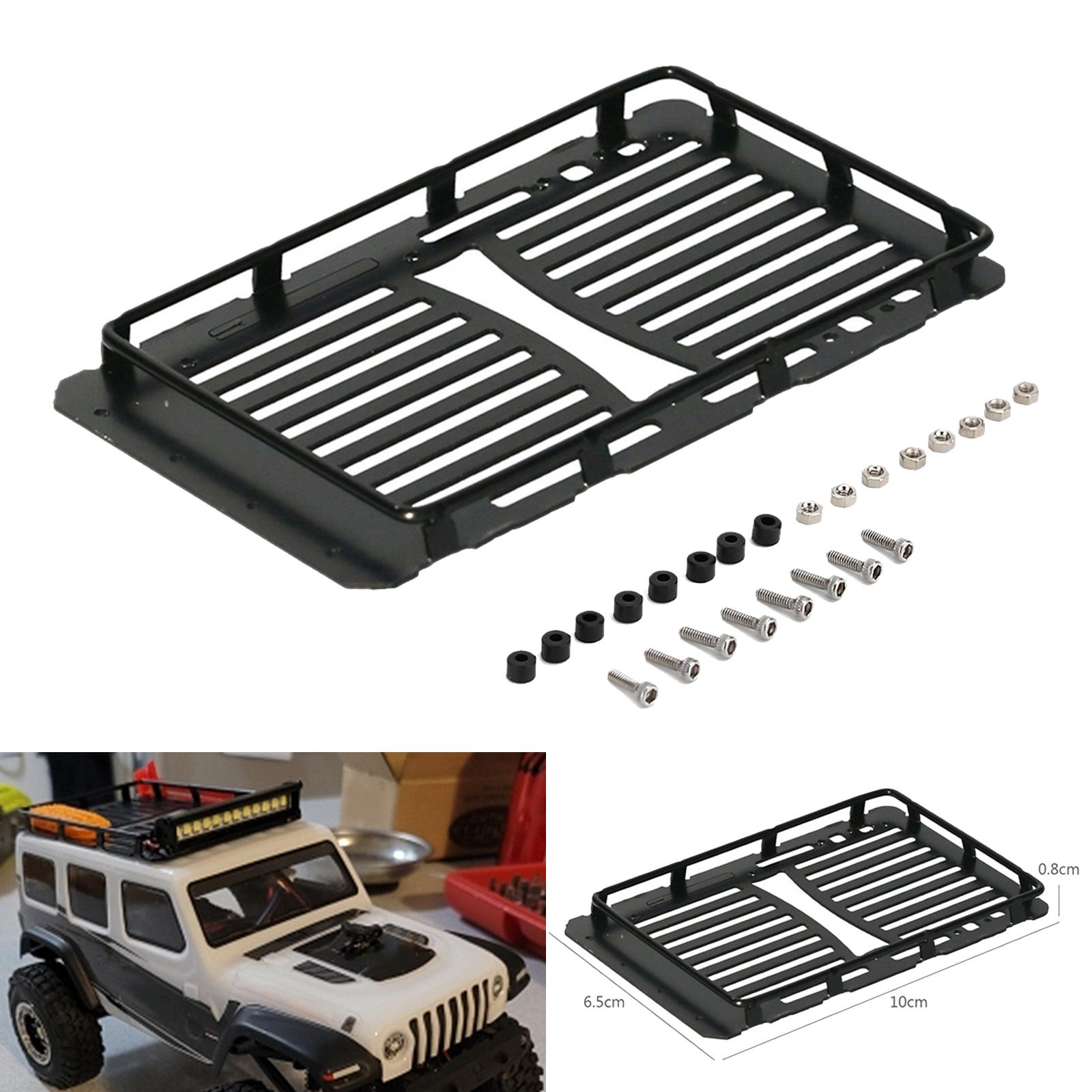 Metal Roof Rack Durable Luggage Carrier for Axial 1/24 RC Rock Crawler Parts