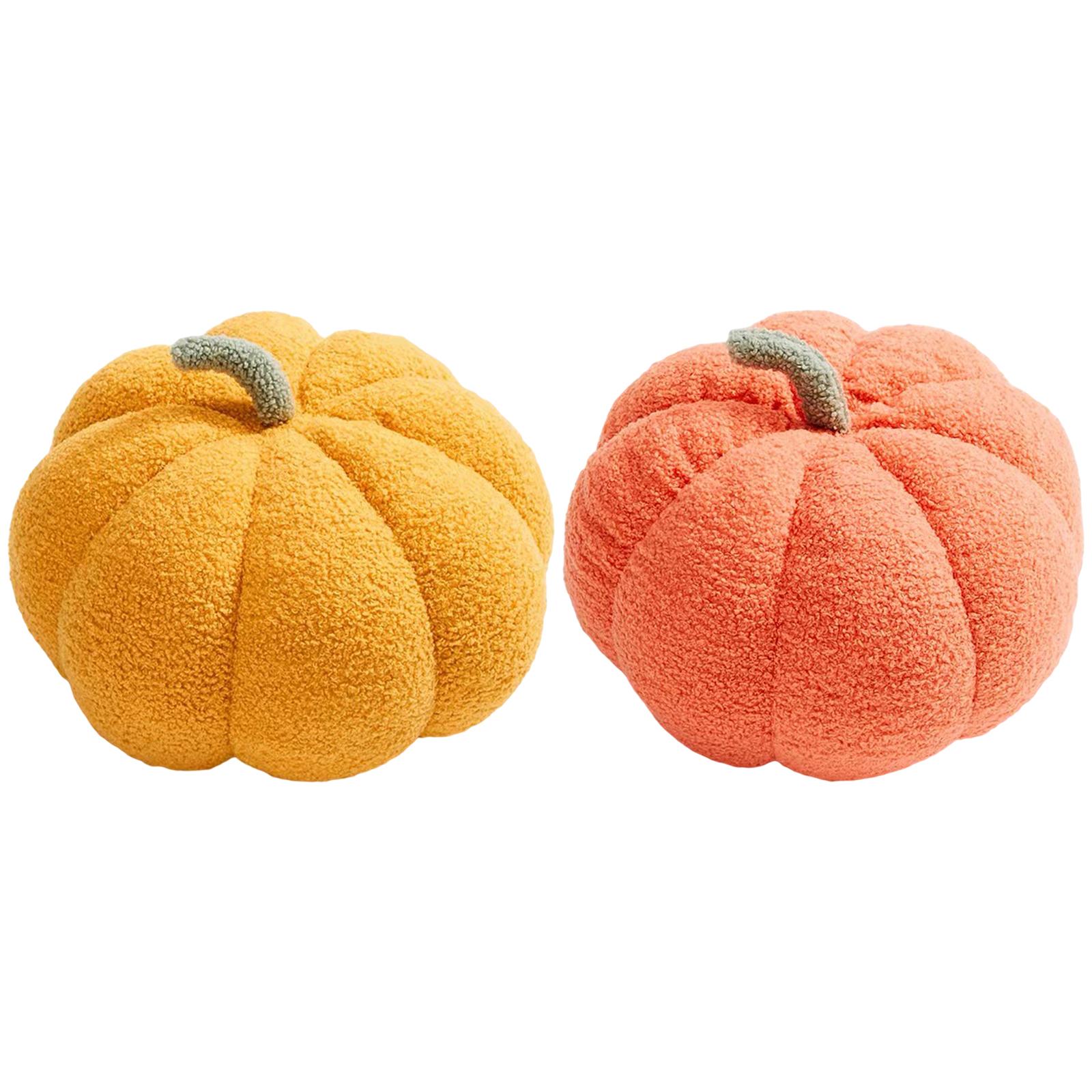 Cute Pumpkin Pillow Plush Toy Stuffed Decor Companion Gift PP Cotton Chubby Sleeping Pillow for Children Christmas Girls Office