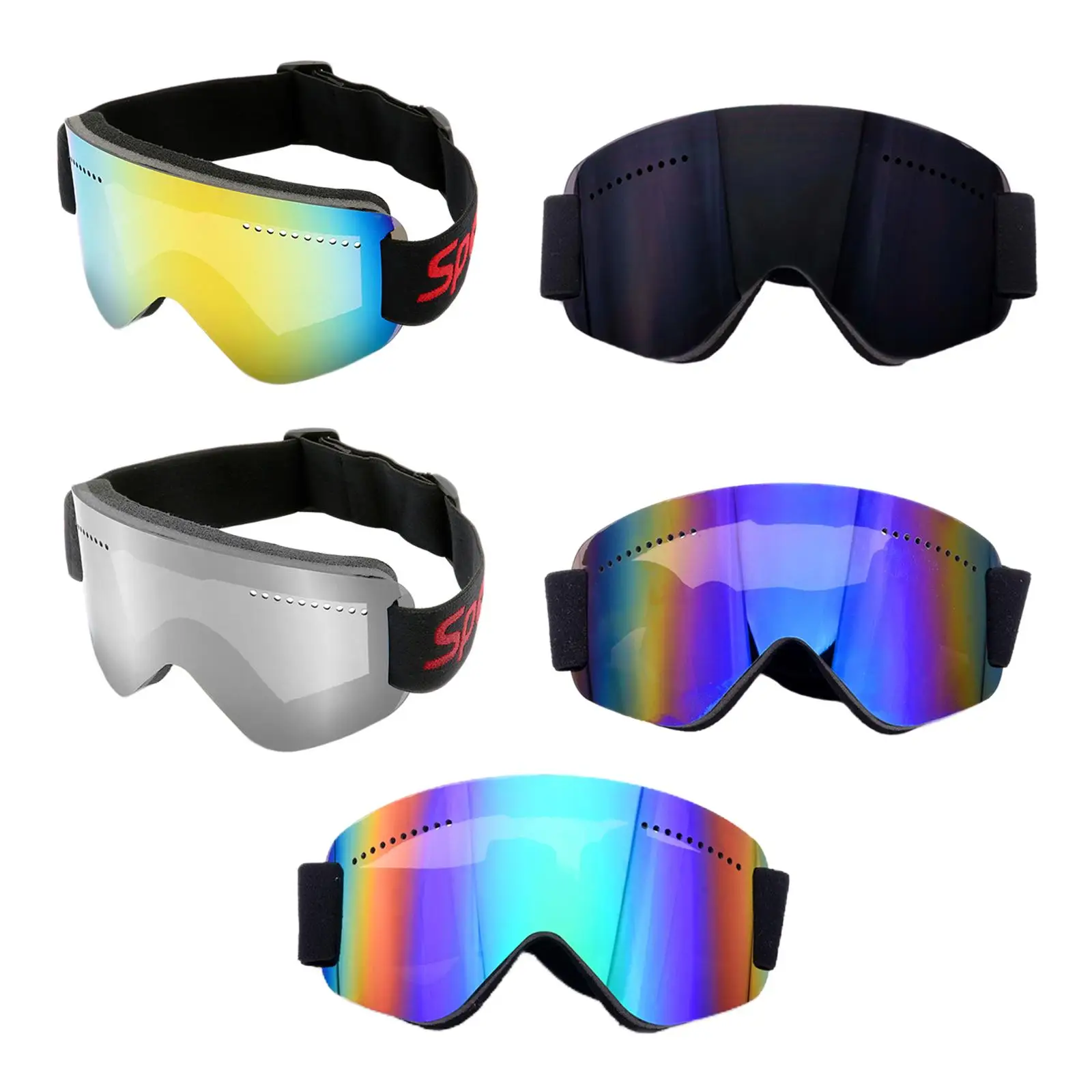 Ski Goggles UV Protection Adult Eyewear Over Glasses for Snow Sports Skating