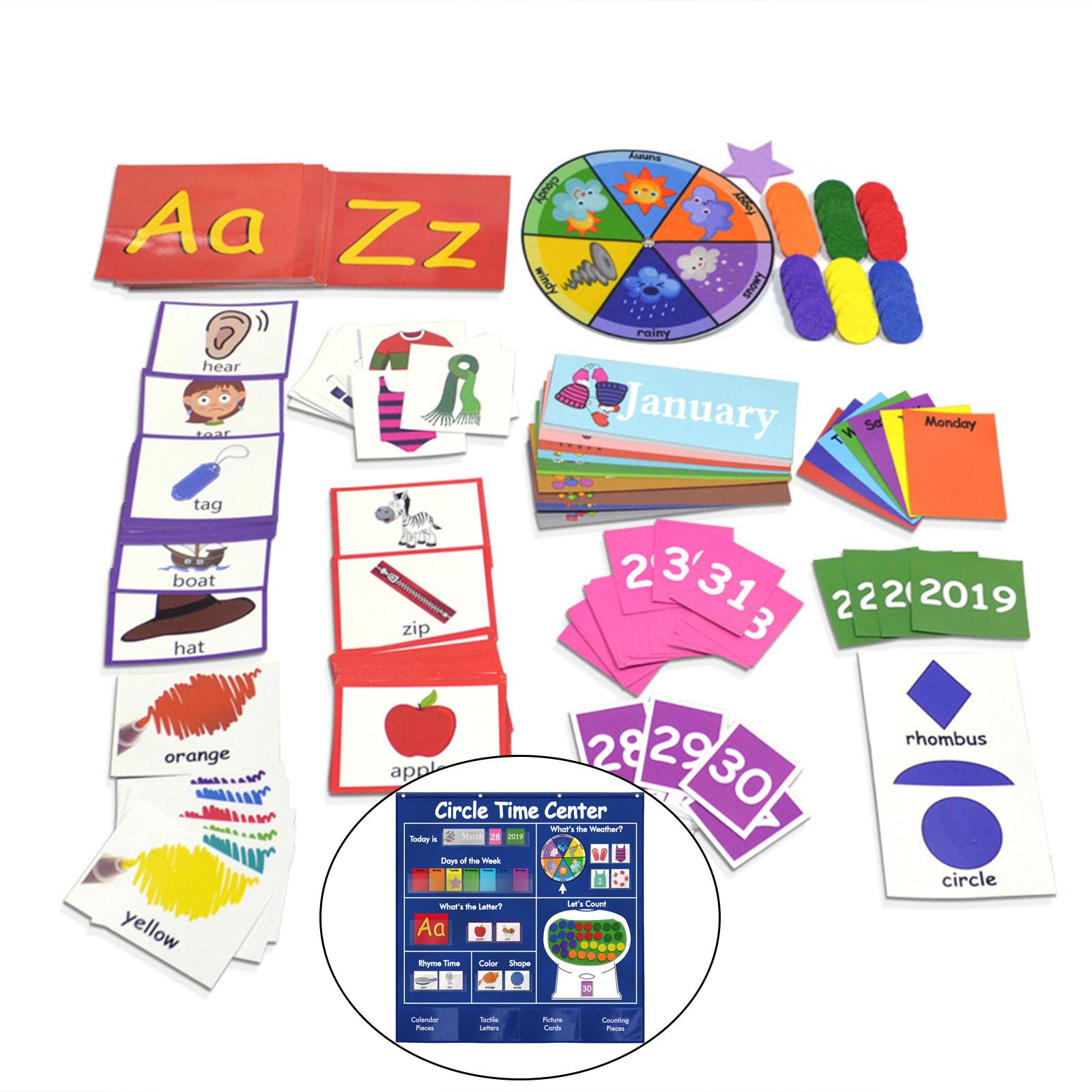 Circle Time Center Children, Toddler, Nursery, Early Learning, Kindergarten, Classroom Wall Chart Birthday Gifts