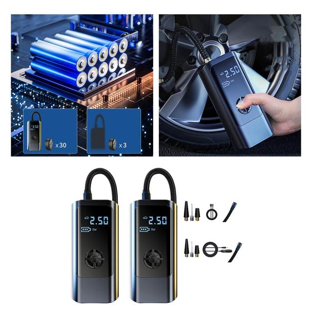 12V Car Air Compressor with Light Inflatable Pump for Inflatable Cushions