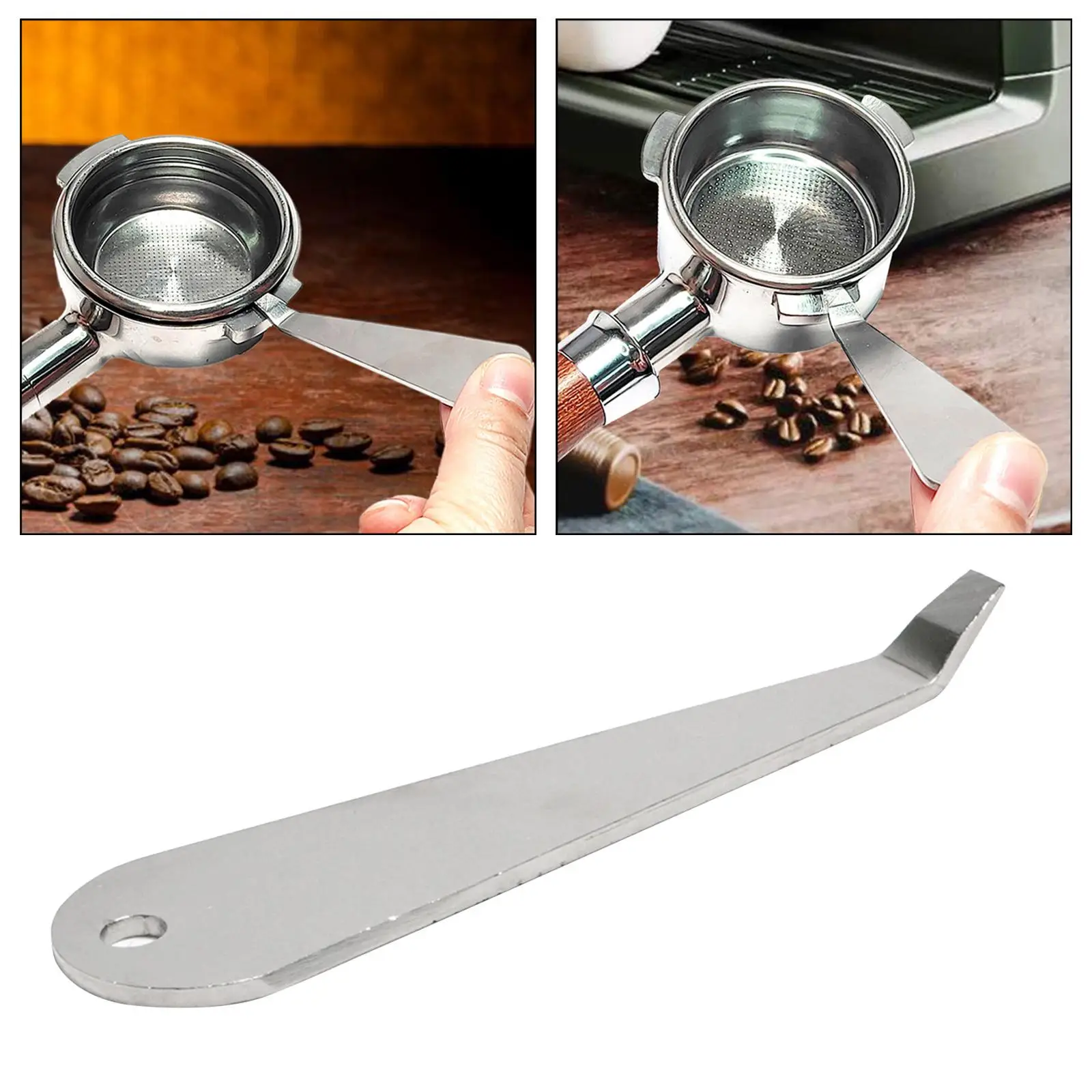 Coffee Portafilter Remover Coffee Tool, Cleaning Prying Tool, Stainless Steel Durable Portafilter Basket Removal Tool,