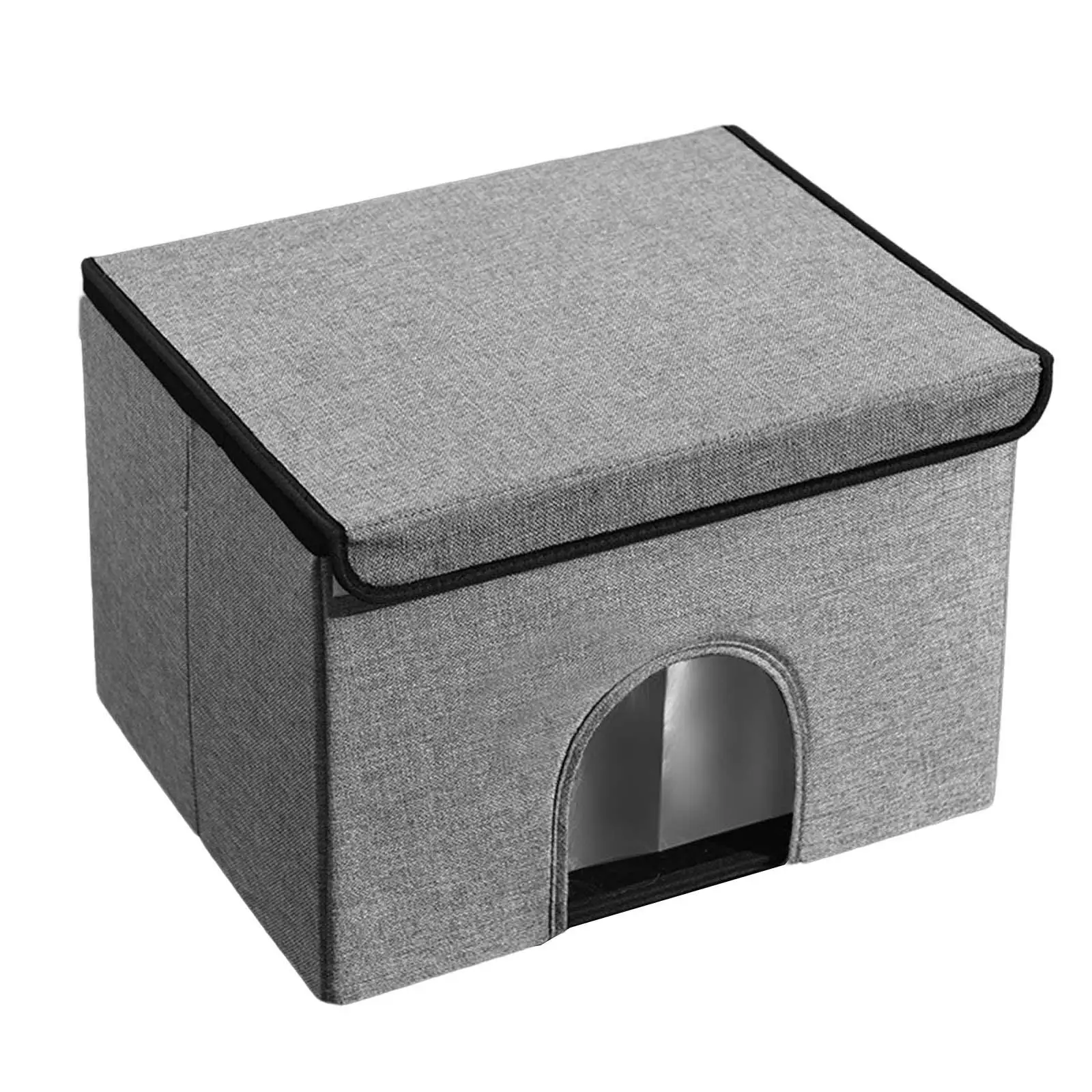 Summer Cooling Cat House Cat Bed with Freezer Packs Internal Aluminum Foil Layer Versatile 19.7x15.7x13.8inch for Small Animals