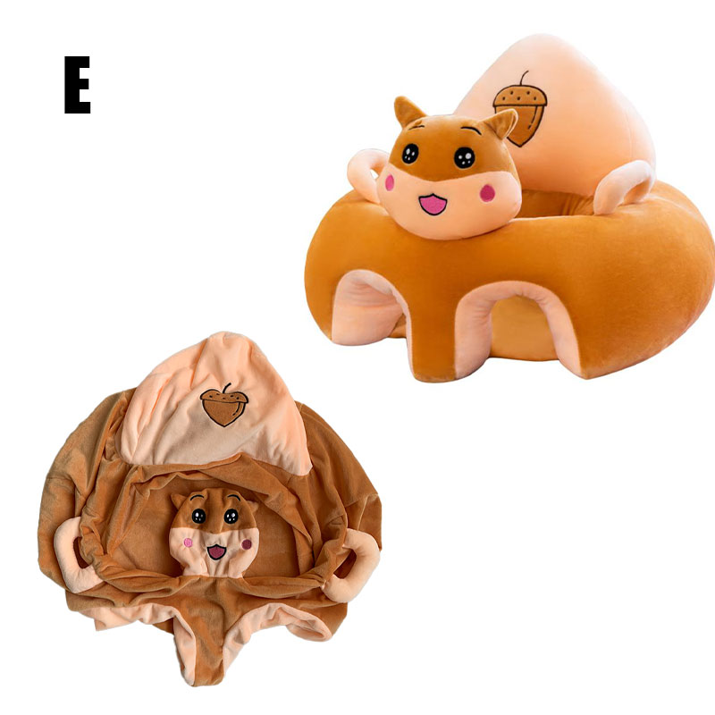 1PC Baby Learning Sitting Seat Support Seat Cover Washable Without Filler Cradle Sofa Chair Without Cotton(Sitting Chair Cover!)