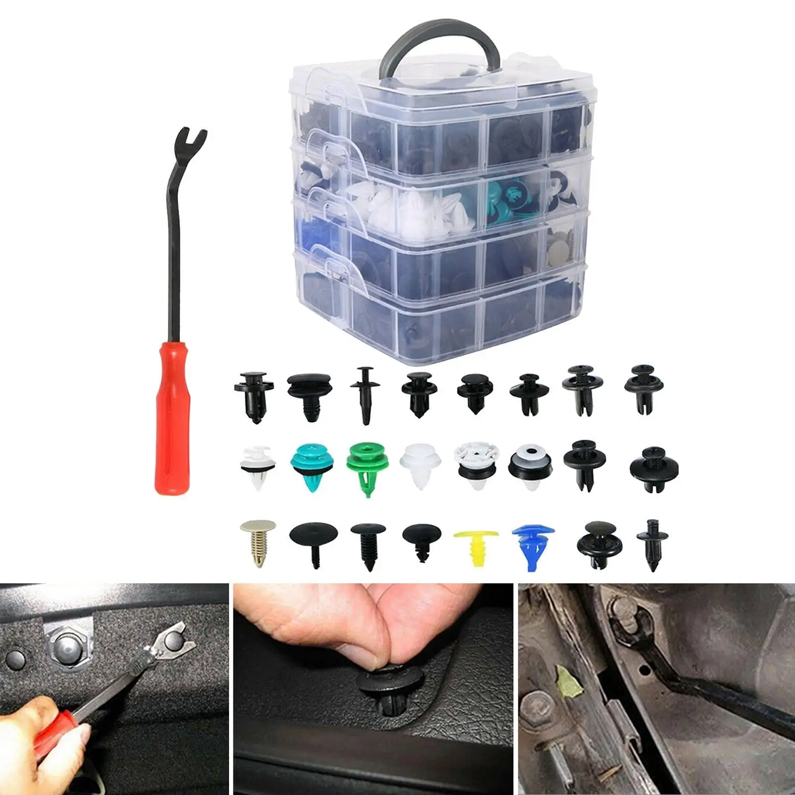 620PCS Car Plastic Retainer Clips Automobile Vehicles Durable Repair Parts