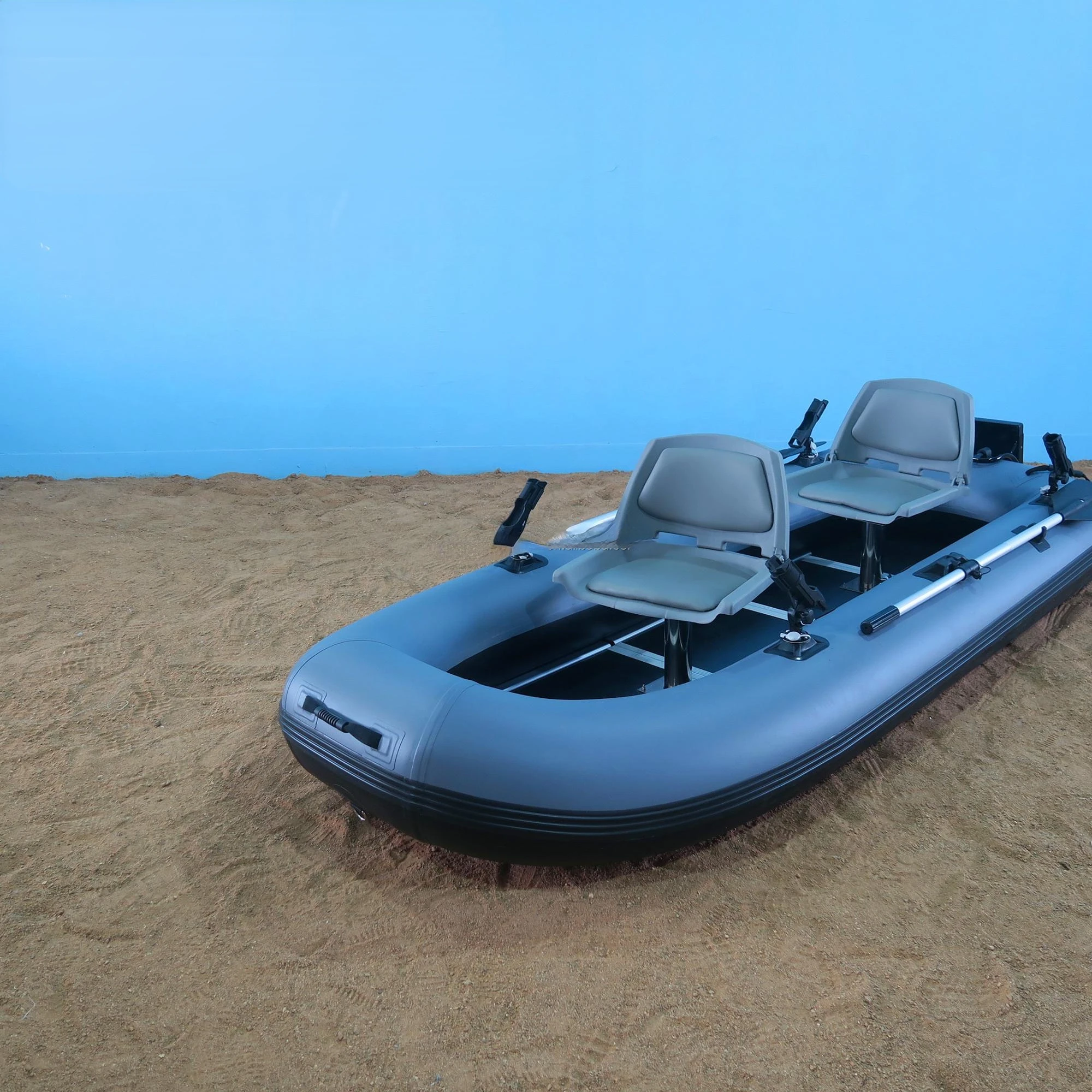 New Style Mini Inflatable Fishing Boat Belly Boats Single Board