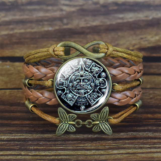 30s Domed Aztec 2024 Calendar Bracelet