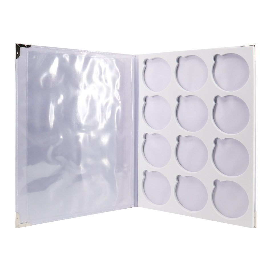 Zwart Gevouwen Pu Leather Eva Gevoerde Foam 12 Pcs Zonnebril Plaats Lens Vitrine Lade Doos Optische Tool 380X285x18mm