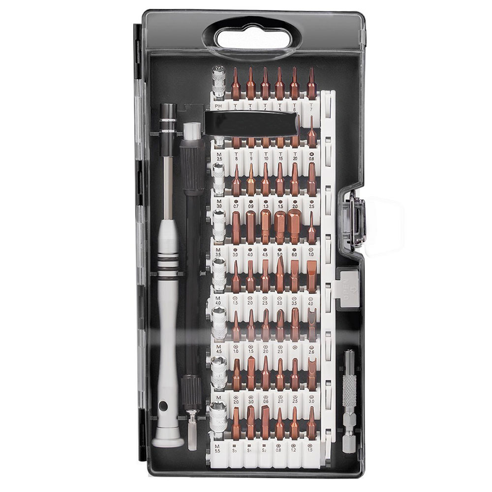 Magnetisches Treiber-Set, professionelles Elektronik-Reparatur-Werkzeug-Set, S2-Stahl, 60-in-1-Präzisions-Schraubendreher-Set für iPhone und Tablet – Detail 3