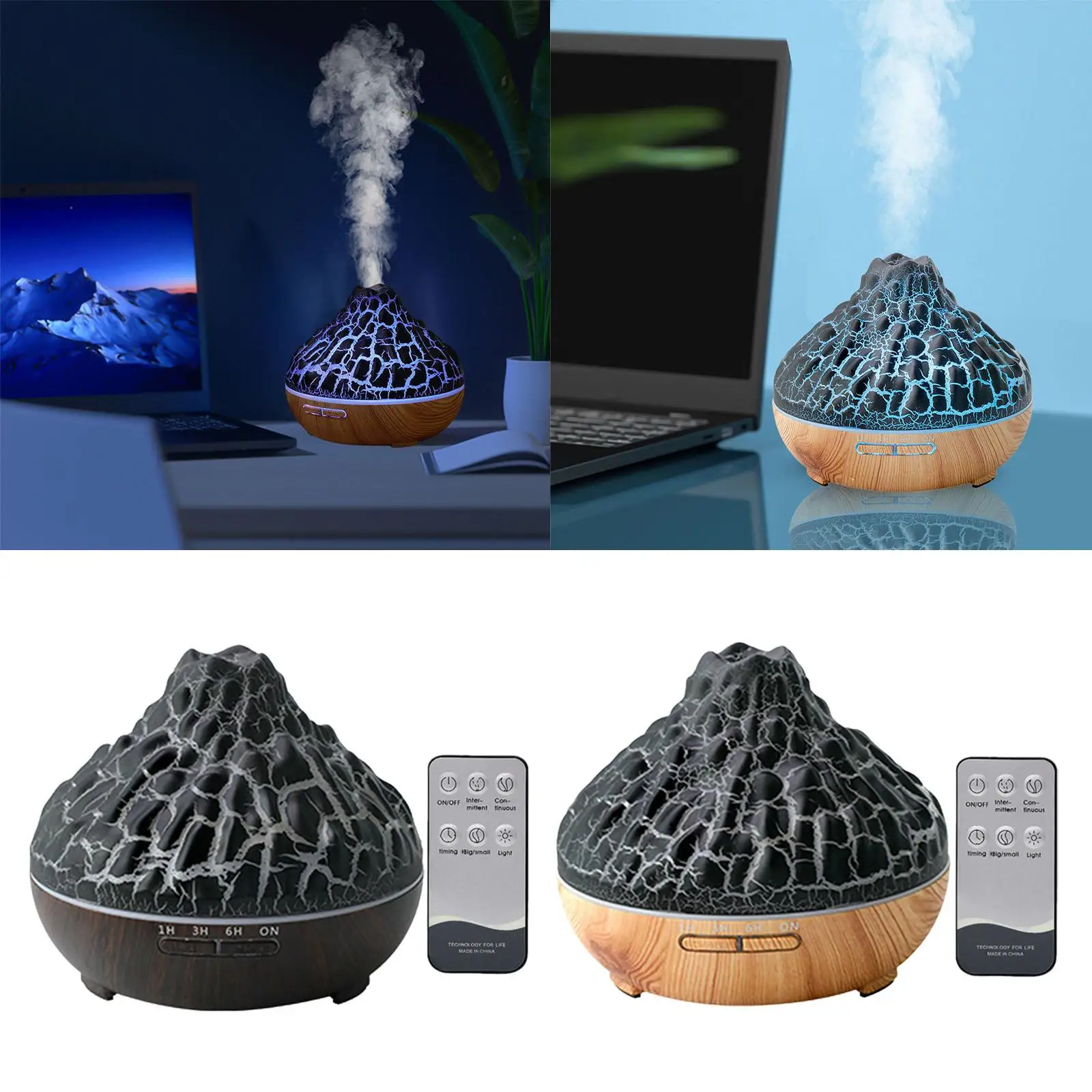 Desktop Humidifier Colorful Night Lights USB Powered 300ml Tank Electric Air Humidifier for Living Room Household Cars SPA