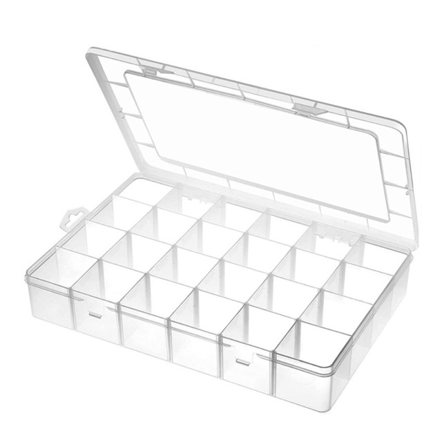 Clear Small Jewelry Box Plastic Box for Crafts Bead Fishing Tackle