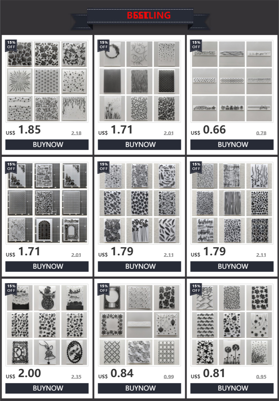 Description Picture 6 of item(28 Styles) 2022 Christmas Embossing Folders for Scrapbooking Paper Album Cards Making Supplies 3D Plastic Cutting Dies Crafts