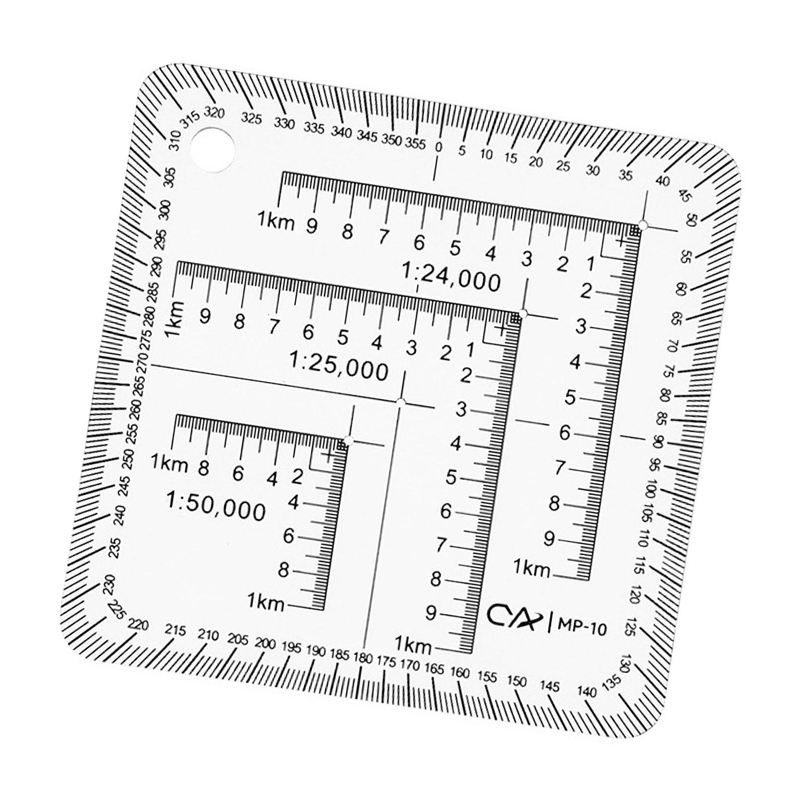 Utm Corner Rulers Régua Coordenada Geográfica Profissional