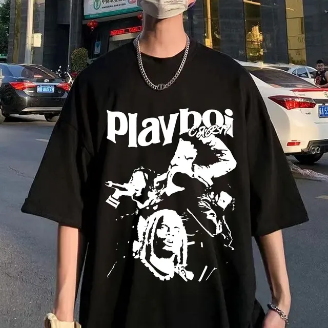 lv playboy carti face whole lotta red streetwea hop rap t-shirt