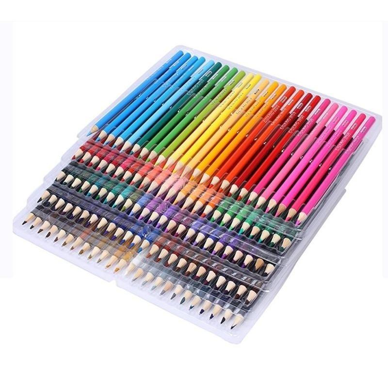 Aquarela Cor Lápis Set, 72 Cores, Profissional,