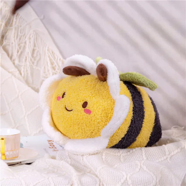 Kawaii Bee Honeybee Plush Toys Stuffed Animals Doll Cushions Baby Kids  Children Girls Boys Cute Birthday