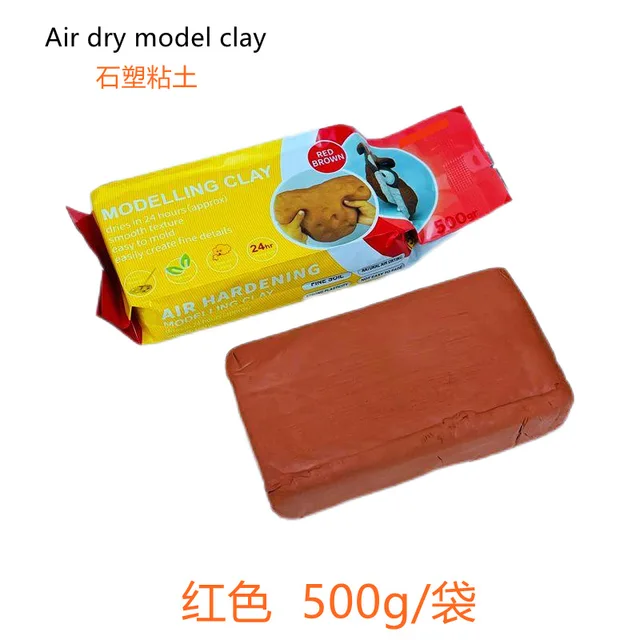500G/bag No-baking Air-drying Clay for Children DIY Clay Modeling Sculpture  Mud Water-based Stone Plastic Clay Vacuum Packaging - AliExpress