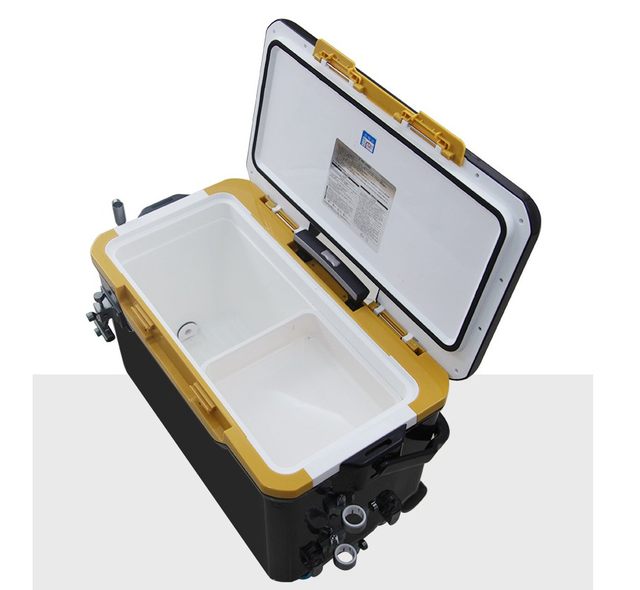 38L Fishing Seating Box Tackle Box Outdoor Trolley Case Flat