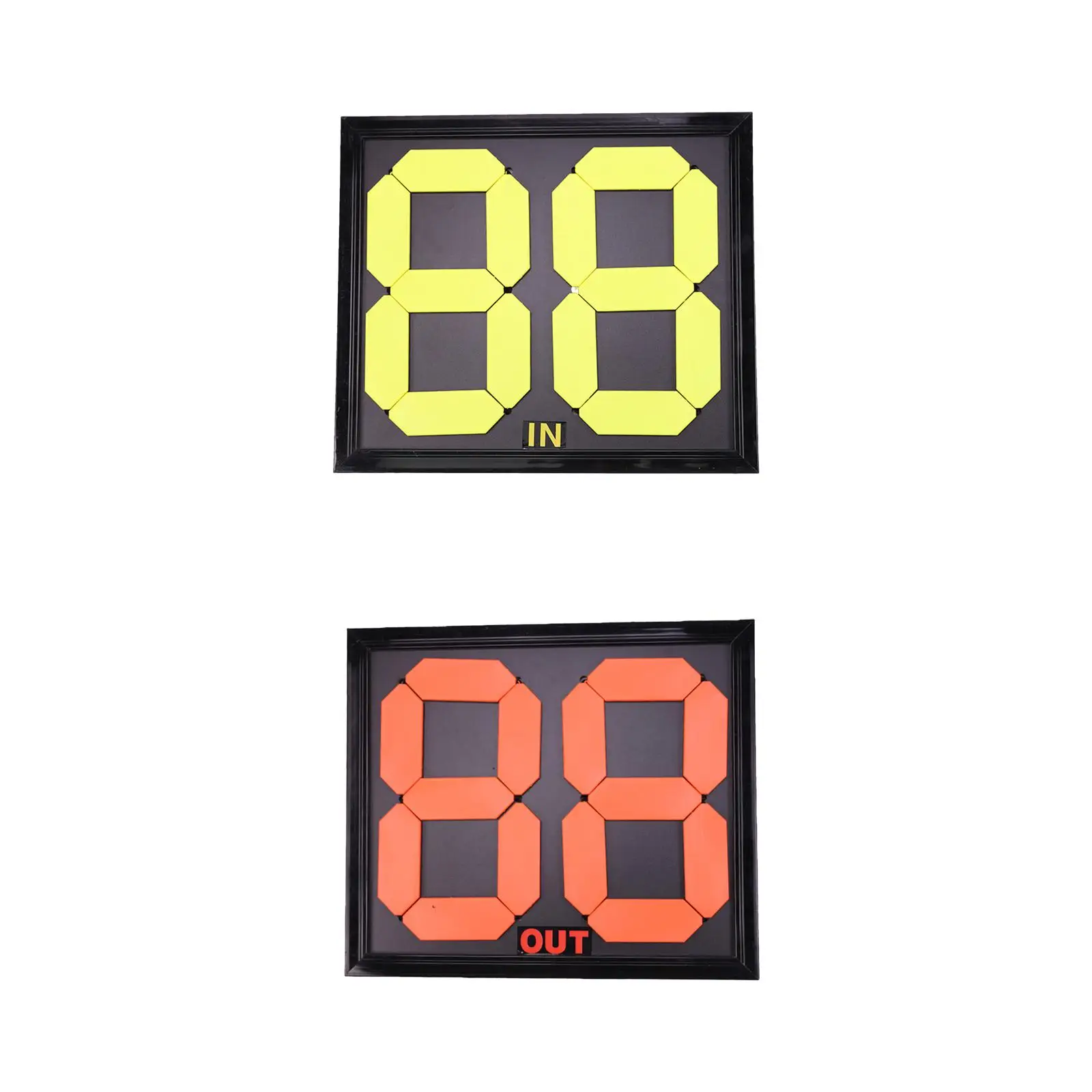 2Pcs Soccer Football Substitution Board Soccer Ball Bright Color Number Basketball Game Professional Durable Referee Scoreboard