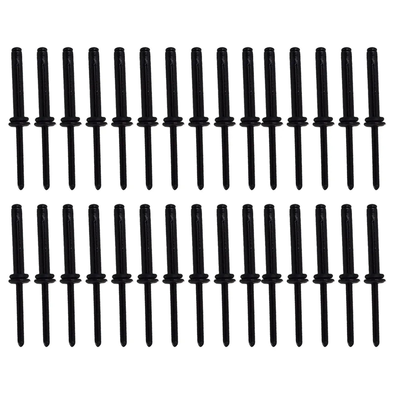 30 Pieces Long Grip  Rivets with O Rings Kayak Pad Eye for Canoe