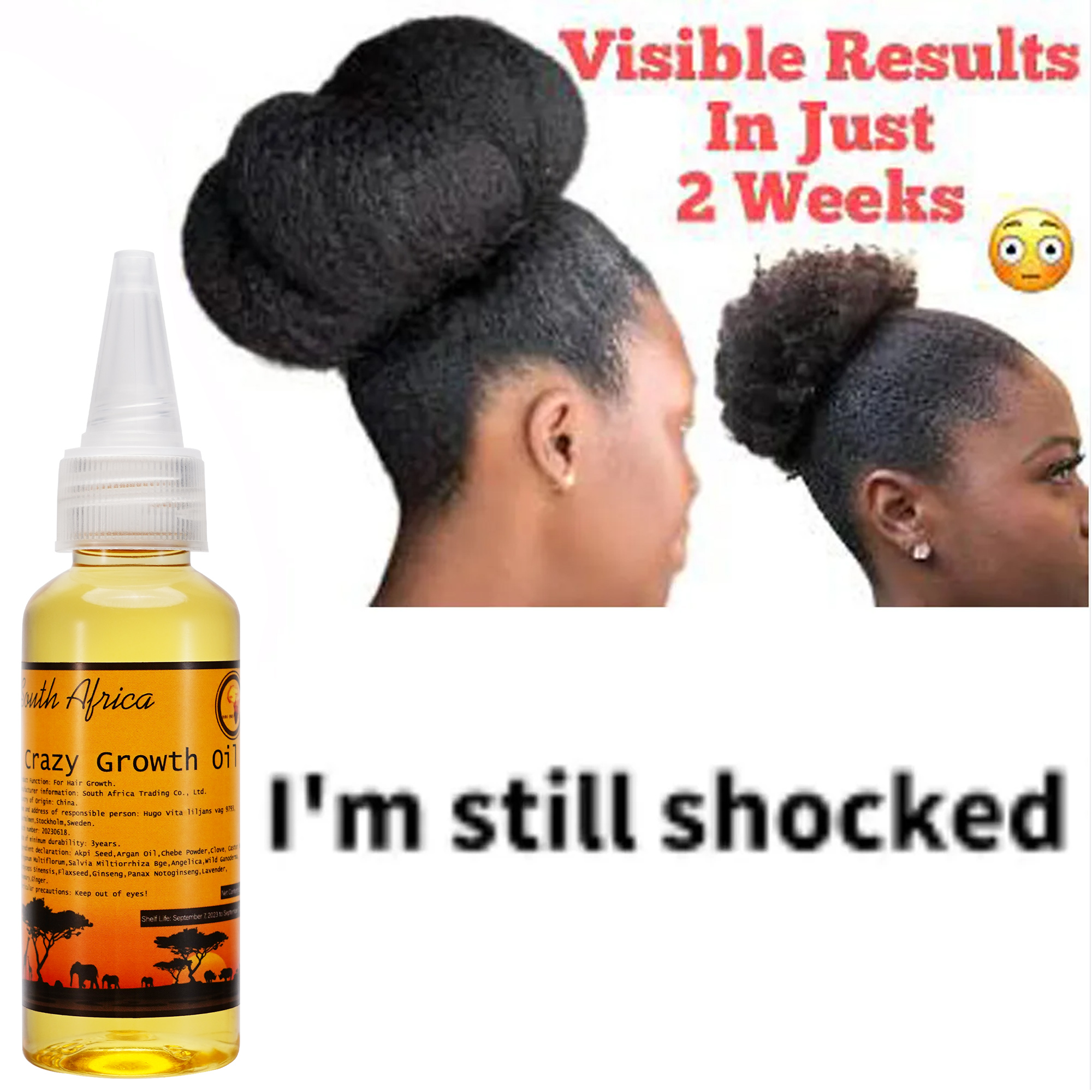 Best of 50 Ml Traditional African Hair Oil GROW YOUR HAIR FASTER LONGER IN 1 WEEK Helps To Stop Breakage Moisturise Promotes Hair Growth Reviews & Tips