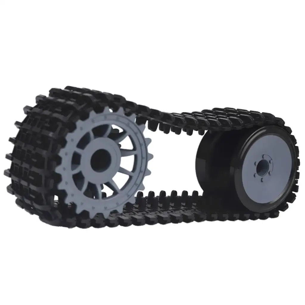 Plastic Tracked Crawler Tank Load Wheel  Car Chassis  Assemble Kits - DIY Car  RC Toy