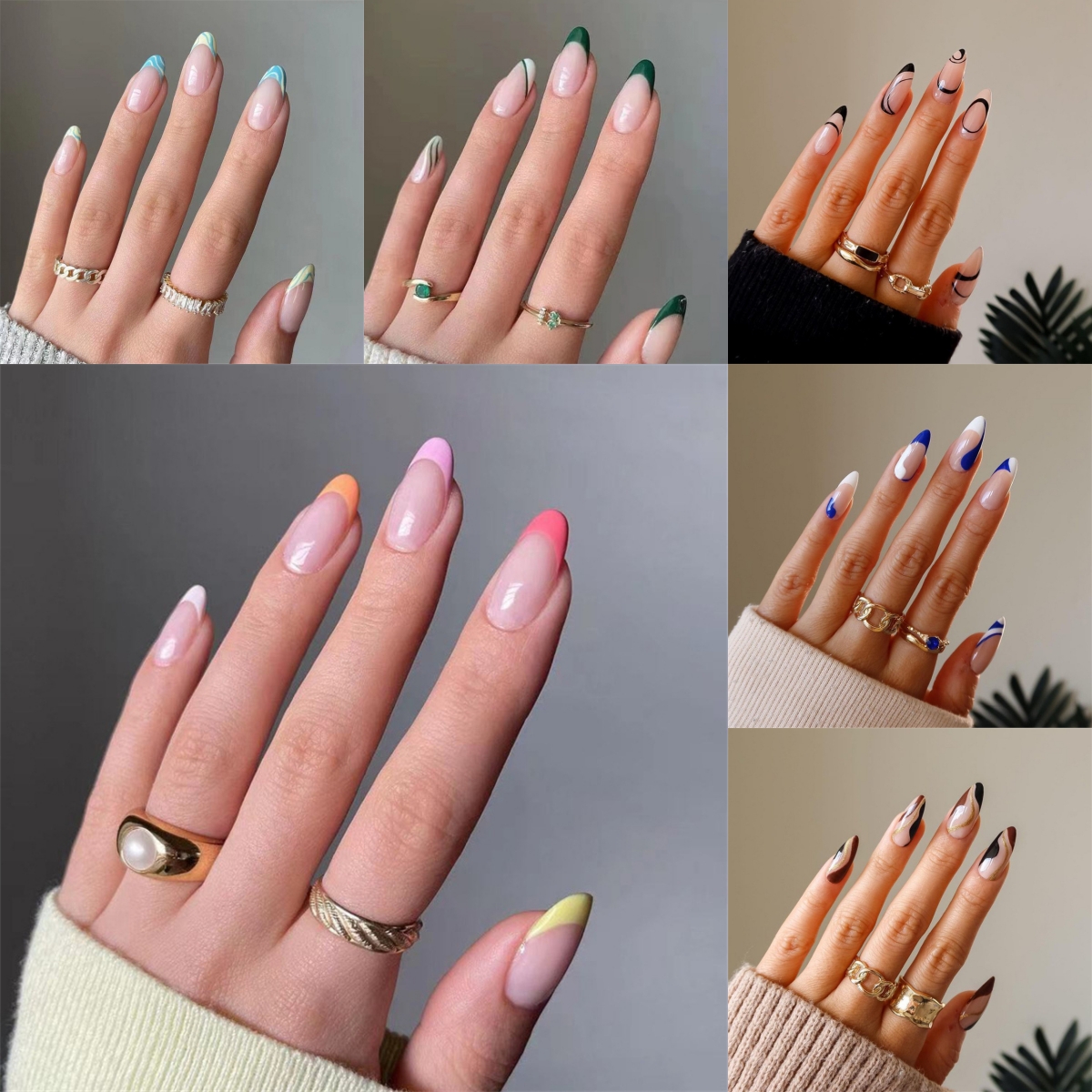 Best of 24Pcs / Lot Oval Almond Fake Nails Collection Full Cover Acrylic Press On Nails Art Removable Reusable Wearing False Nails Tips Reviews & Tips