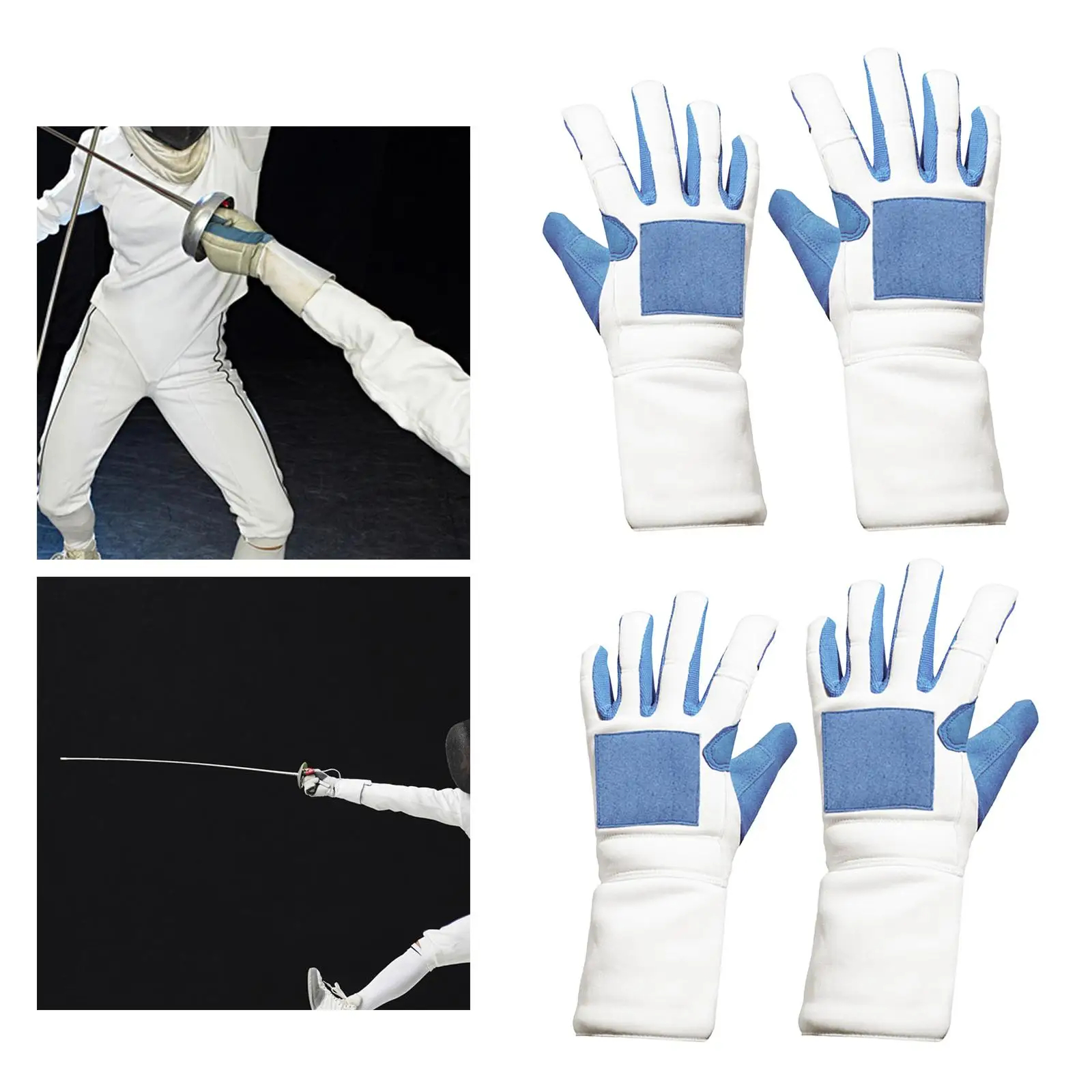 1 Piece Training Gloves Equipment Fencing Match Professional Washable Training Equipment for Training Sport Teenager Adult