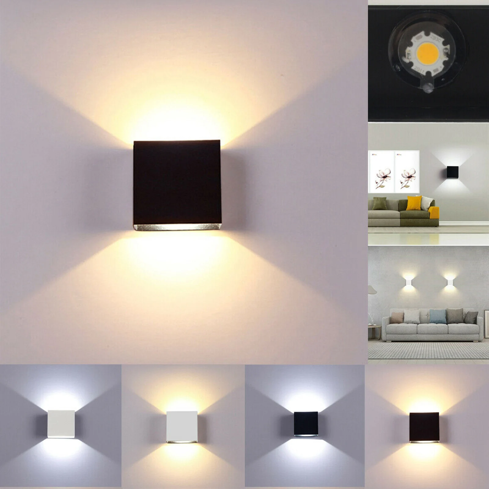 6w Led Wall Lamp Modern Up Down Sconce Lighting Fixture Light Indoor Decoration Bedroom Decoration wall mounted lights