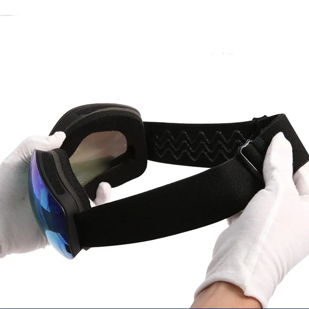 Ski Goggles Anti-Fog Glasses Snowboard Goggles Protection Helmet Compatible Adjustable Anti Fog Protection Snow Glasses Women