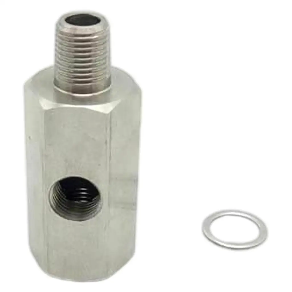 Oil Pressure Sensor Adapter with 1/8 NPT  Hose Stainless Steel Accessories  Turbos Car Truck  Delivery